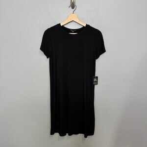 EXPRESS short sleeve stretch t shirt dress in black size XS